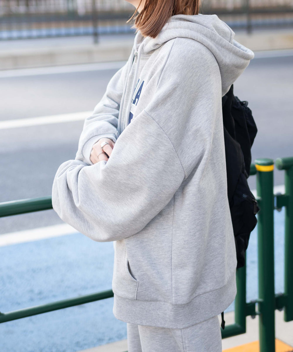 杢グレー モデル：155cm F着用