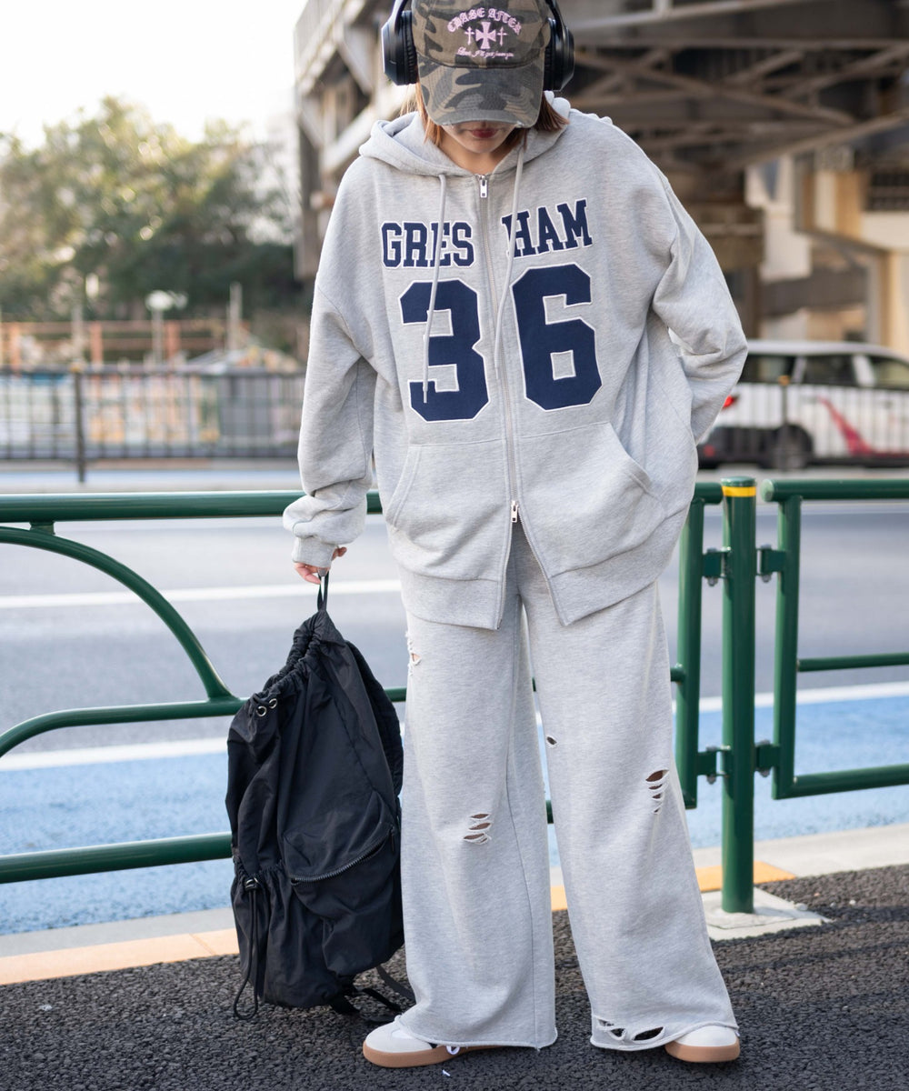 杢グレー モデル：155cm F着用