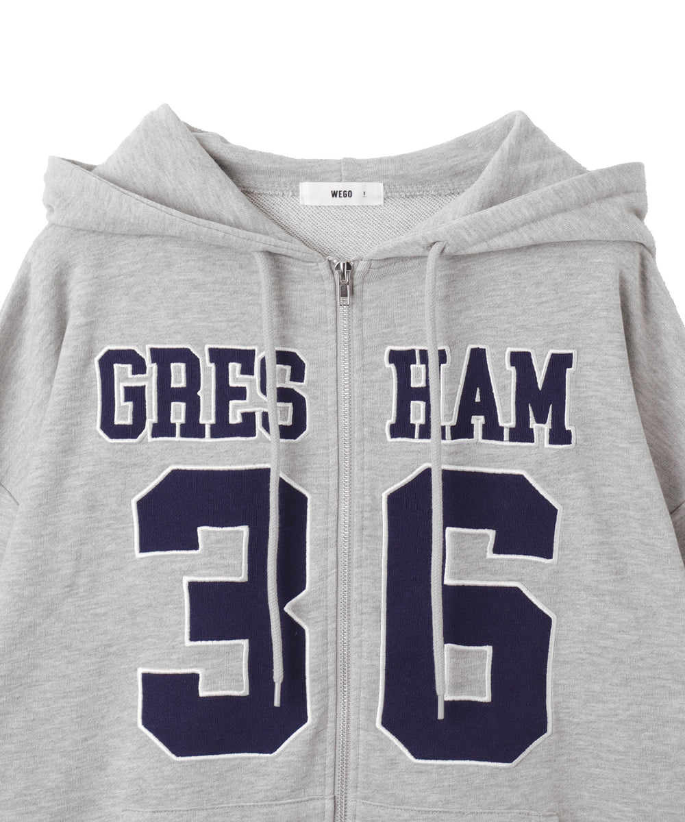 ナンバリングビッグジップパーカー