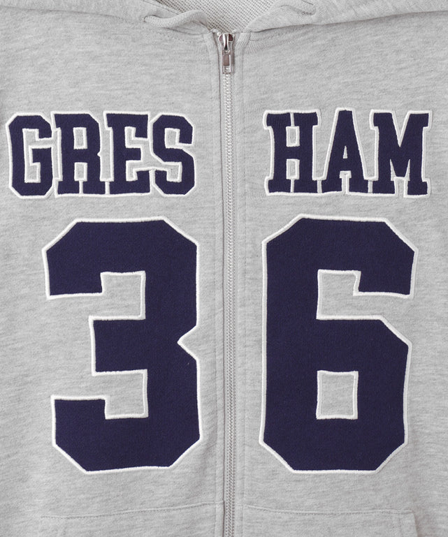 ナンバリングビッグジップパーカー