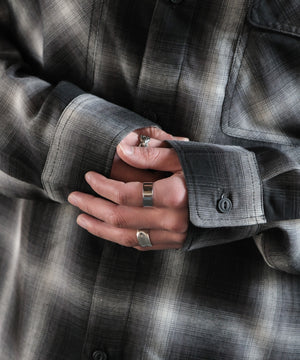 オンブレチェックシャツ（LS）