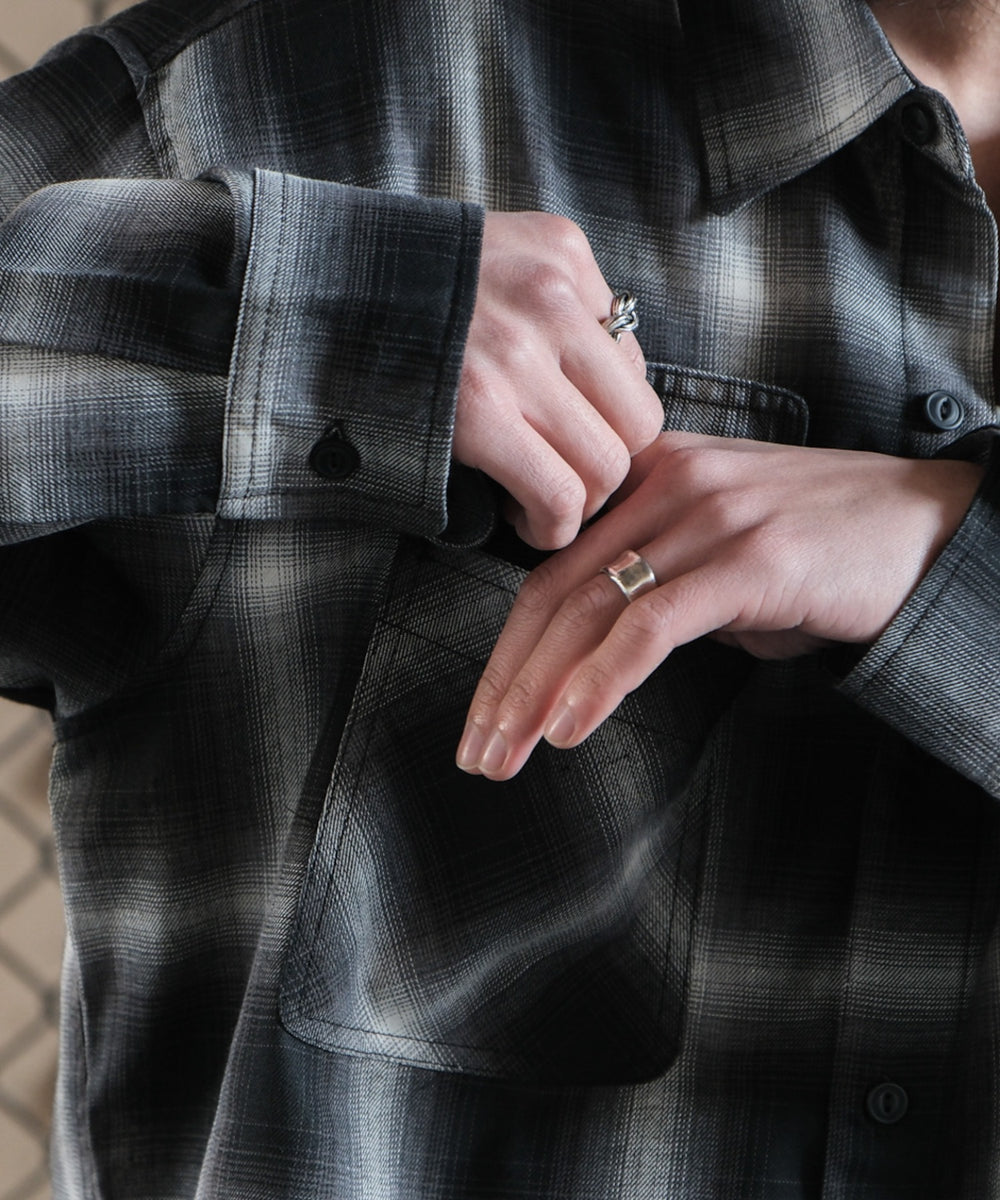 オンブレチェックシャツ（LS）