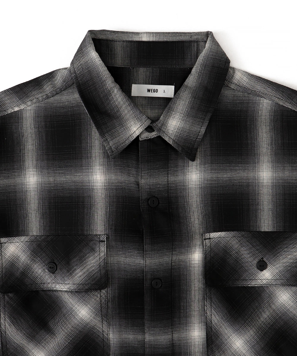 オンブレチェックシャツ（LS）