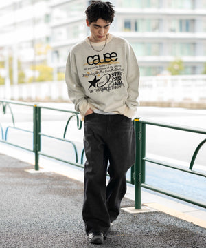 オフホワイト　モデル：180㎝　L着用