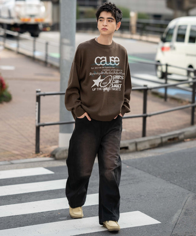 ブラウン　モデル：180㎝　L着用