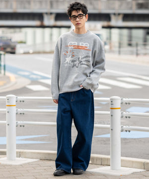 グレー　モデル：180㎝　L着用