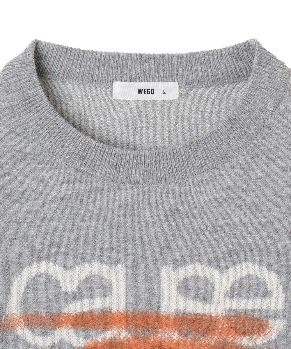 スプレーグラフィックニットプルオーバー