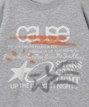 スプレーグラフィックニットプルオーバー