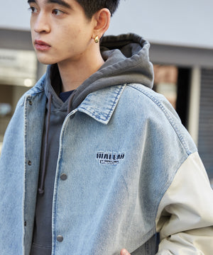 デニム淡加工 モデル：180cm L着用