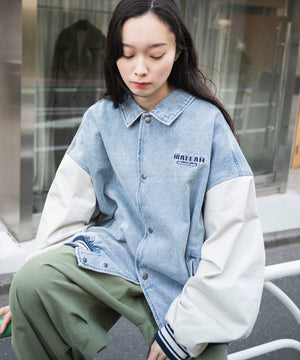 デニム淡加工 モデル：161cm L着用