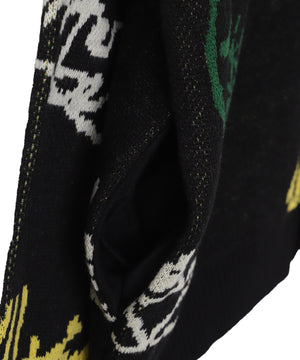 リラックスフィットパターンカーディガン