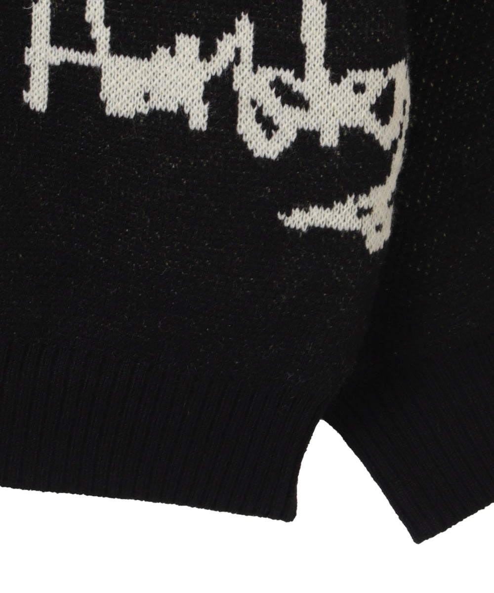 リラックスフィットパターンカーディガン