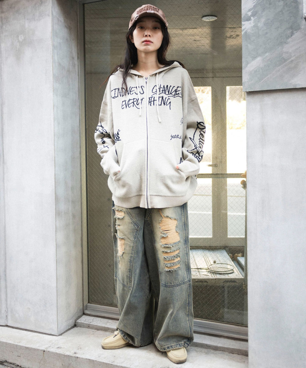 ホワイト 　モデル：161㎝　M着用