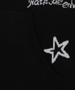 ジャガードグラフィックニットZIPパーカー