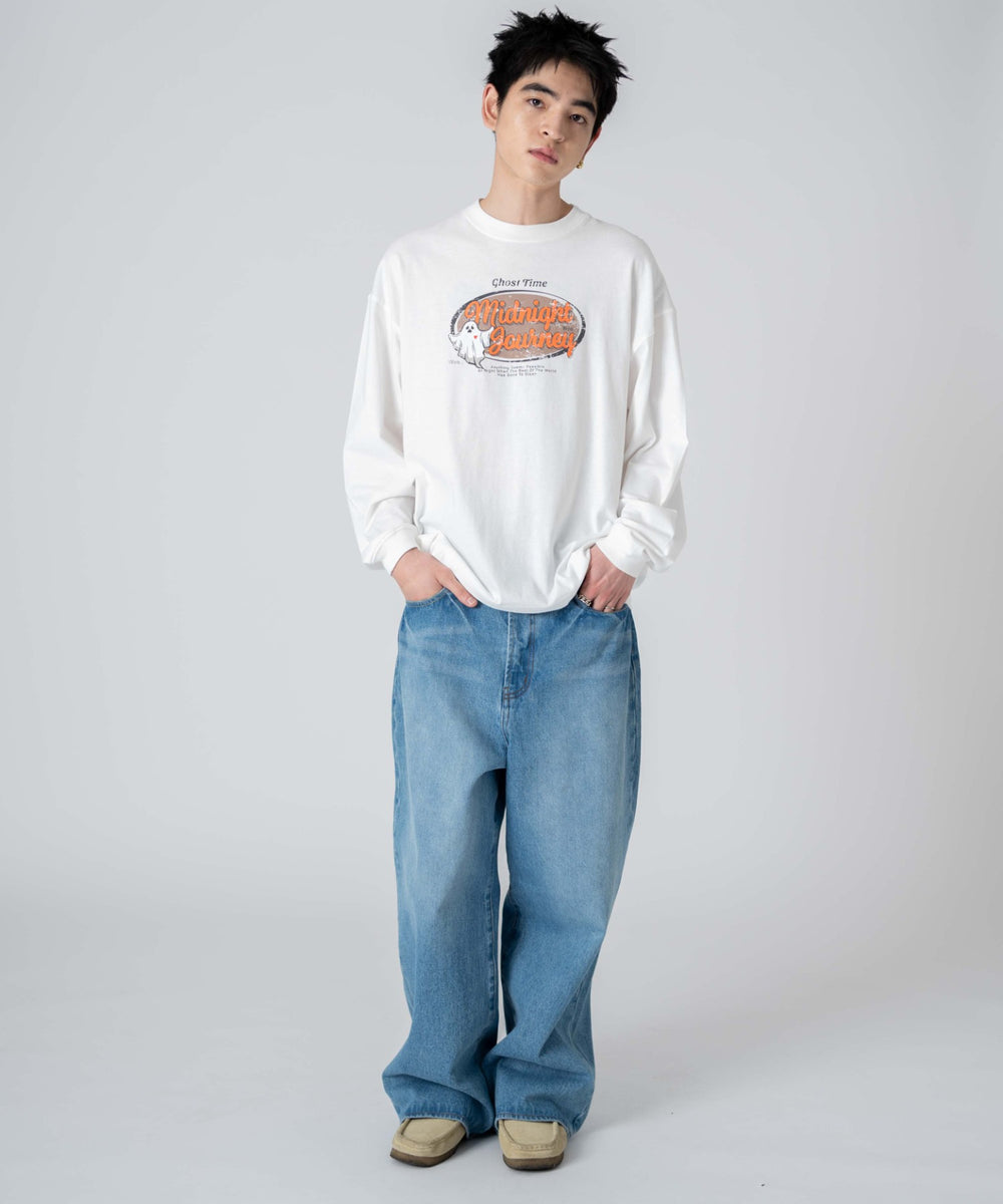 柄1 ホワイト モデル：180㎝　L着用