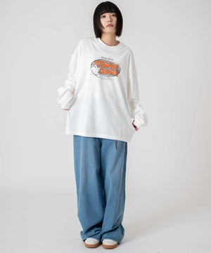 柄1 ホワイト モデル：168㎝　L着用