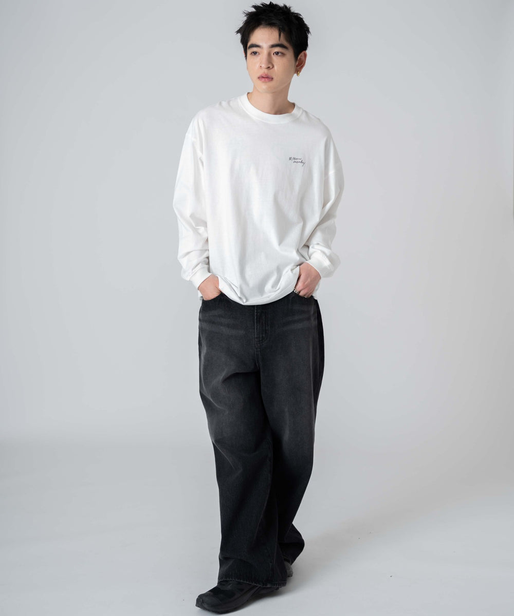 柄7 ホワイト モデル：180㎝　L着用