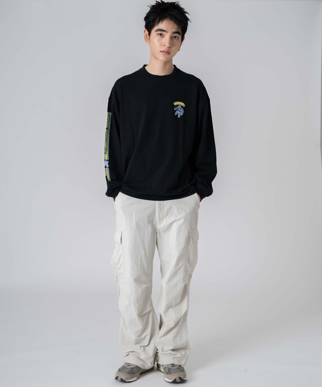 柄10 ブラック モデル：180㎝　L着用