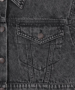 ヴィンテージウォッシュショートデニムジャケット