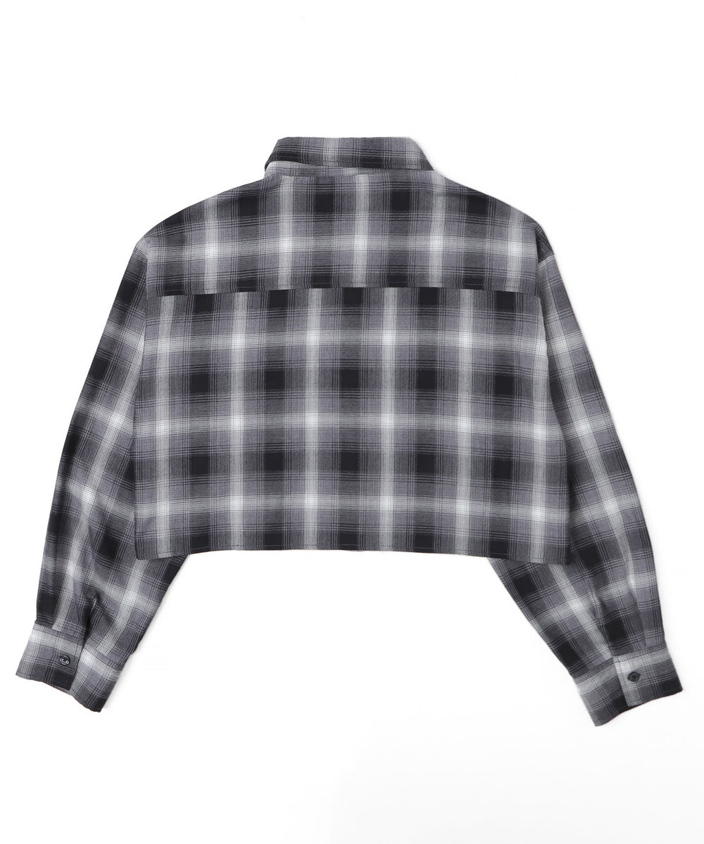 チェックショートシャツ