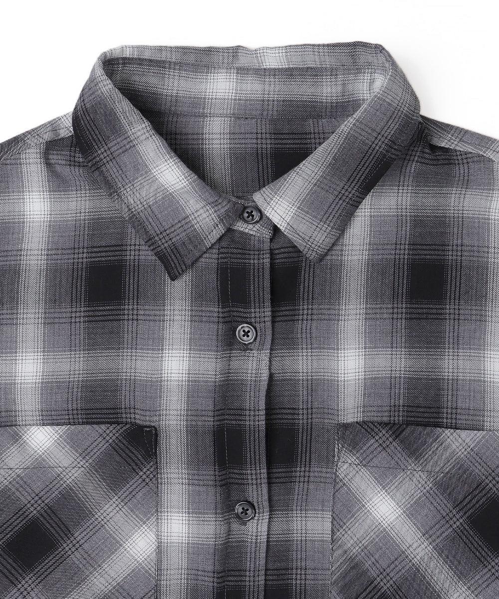 チェックショートシャツ