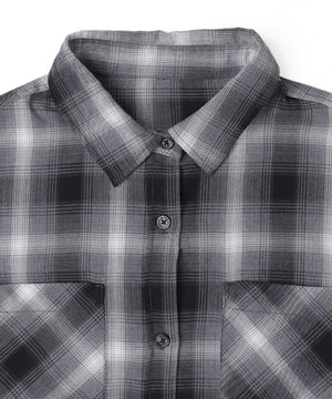 チェックショートシャツ