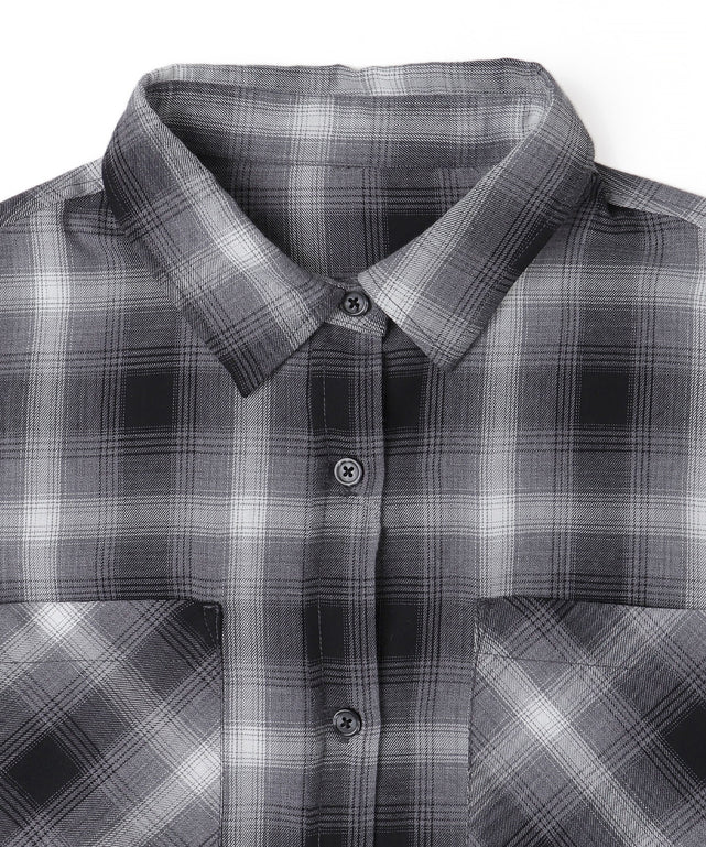 チェックショートシャツ