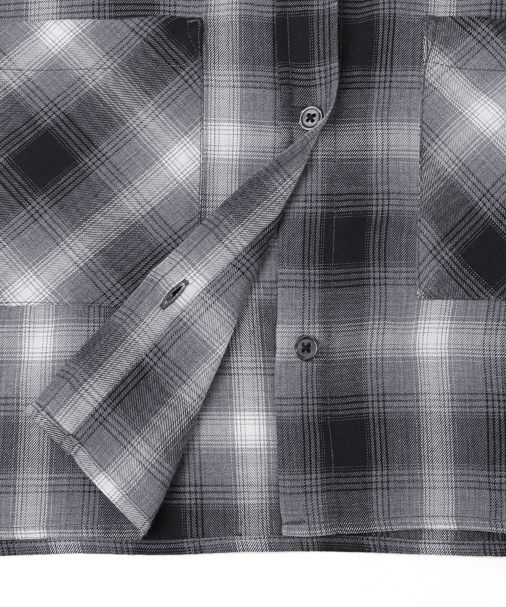 チェックショートシャツ