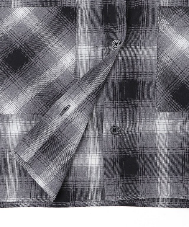 チェックショートシャツ