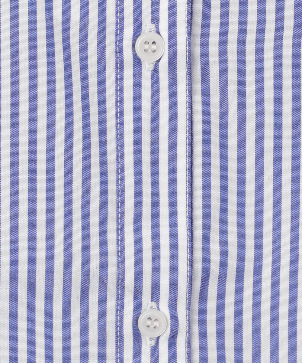 刺繍ストライプBIGシャツ