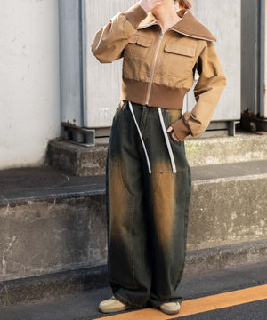 ベージュ モデル：155cm F着用