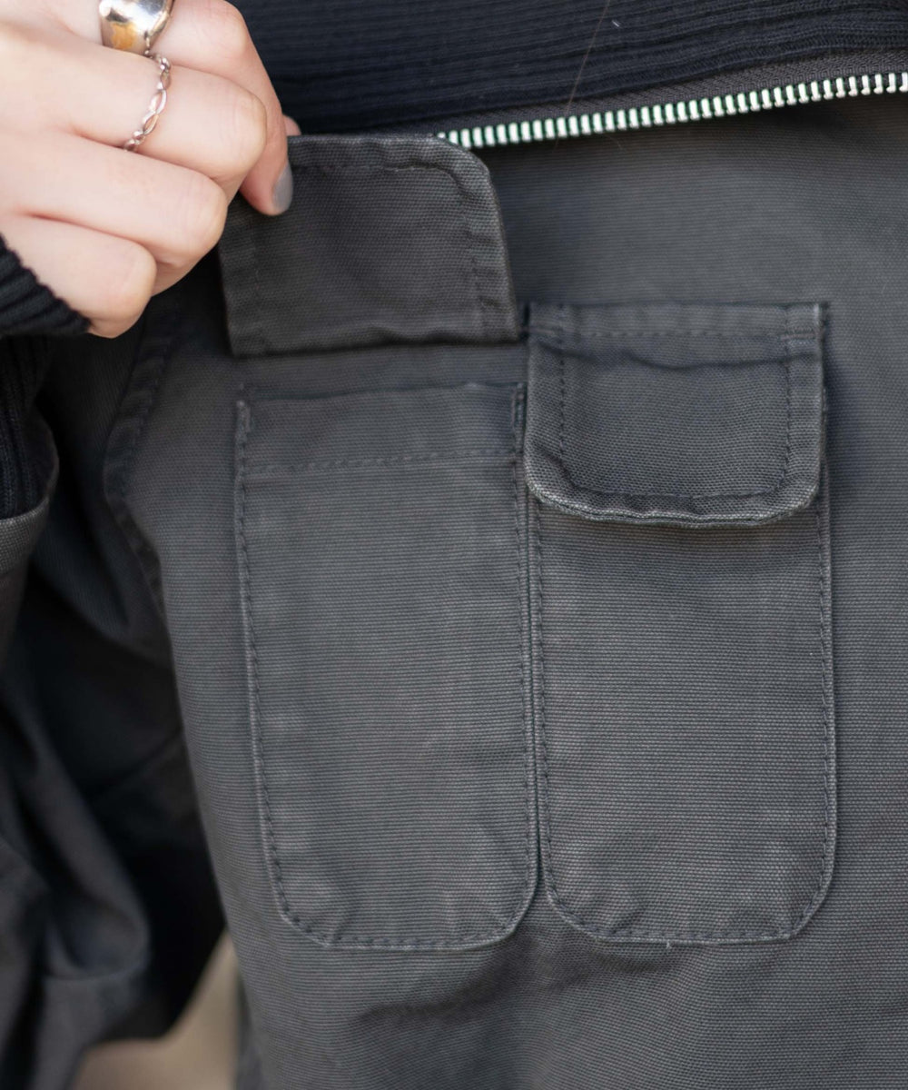 ウォッシュドダックワークショートブルゾン