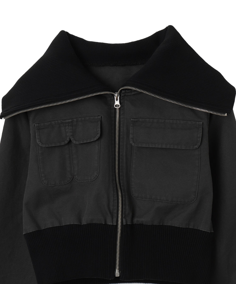 ウォッシュドダックワークショートブルゾン