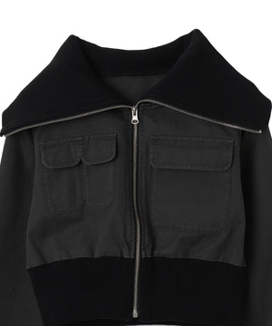 ウォッシュドダックワークショートブルゾン