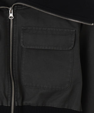 ウォッシュドダックワークショートブルゾン