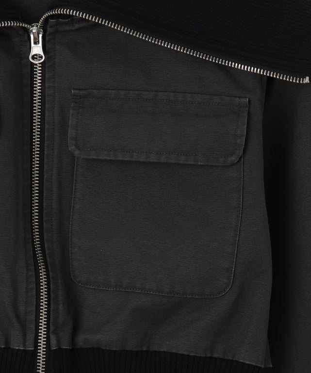 ウォッシュドダックワークショートブルゾン