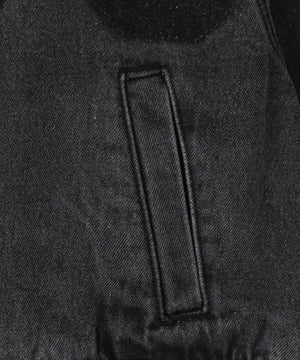 デニムショートバイカーブルゾン