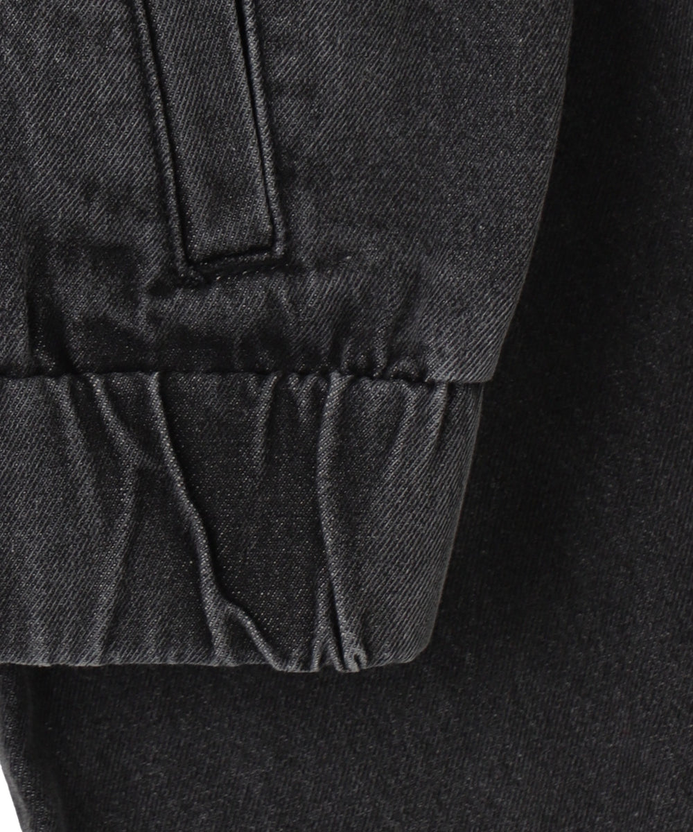 デニムショートバイカーブルゾン