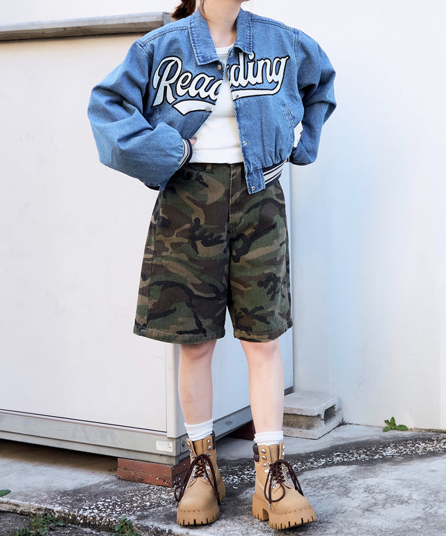 デニム中濃 モデル：155cm F着用