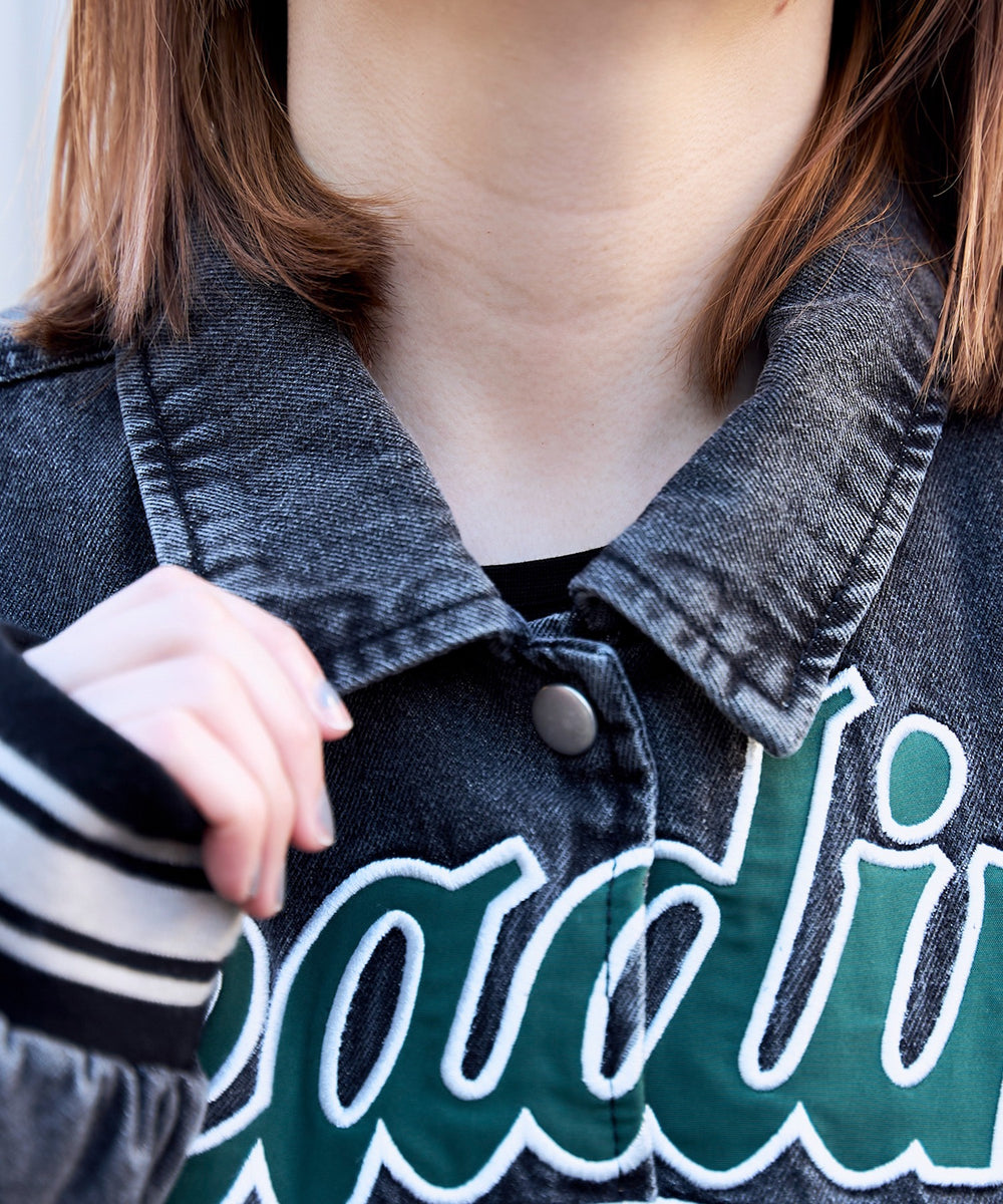 スタジアムロゴデニムショートスタジャン