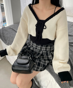 オフホワイト モデル：155cm F着用