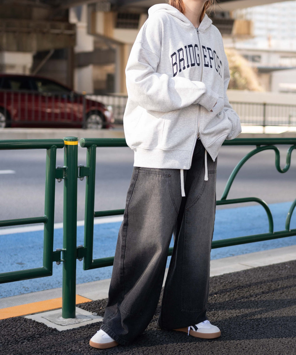 杢グレー モデル：155cm F着用