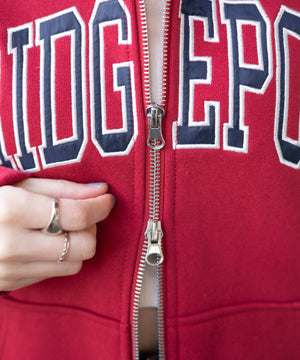 カレッジロゴビッグジップパーカー