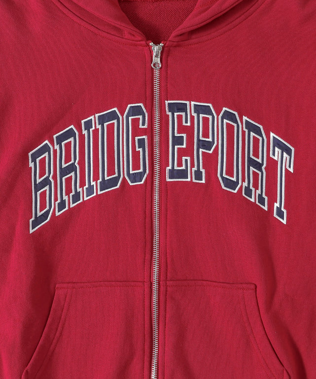 カレッジロゴビッグジップパーカー