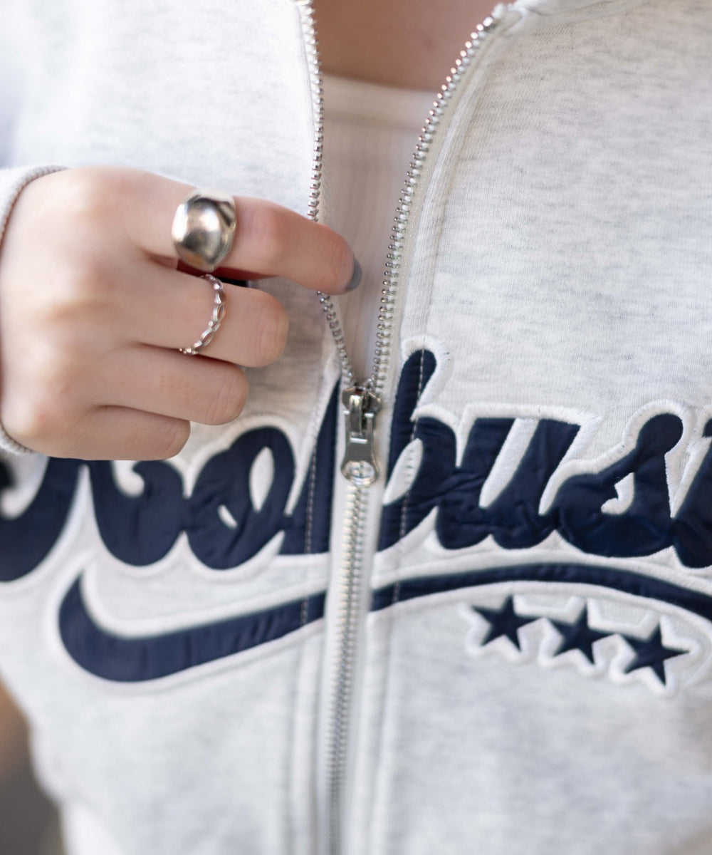 ロゴジップショートパーカー