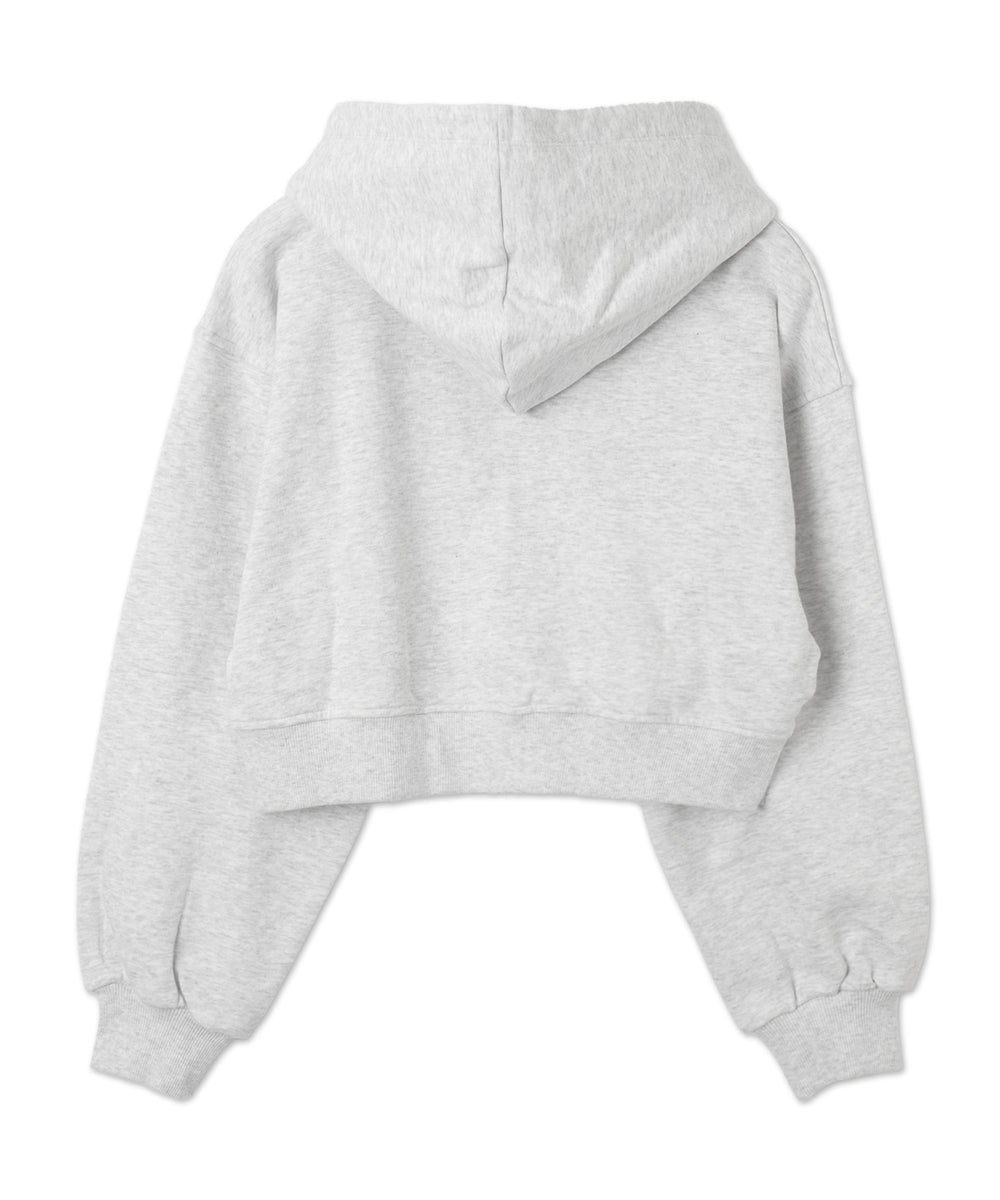 ロゴジップショートパーカー