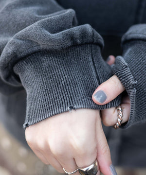 ヴィンテージライクスタッズジップパーカー