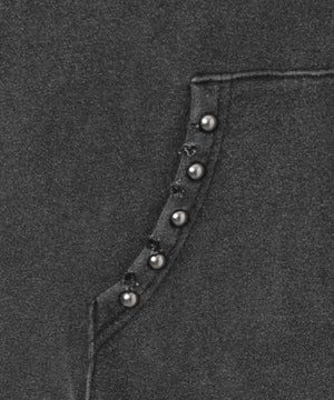 ヴィンテージライクスタッズジップパーカー