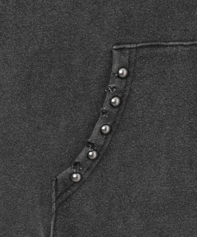 ヴィンテージライクスタッズジップパーカー