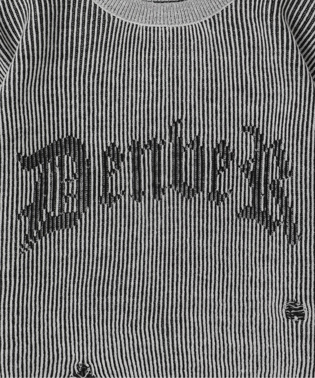 ダメージショートニットPO